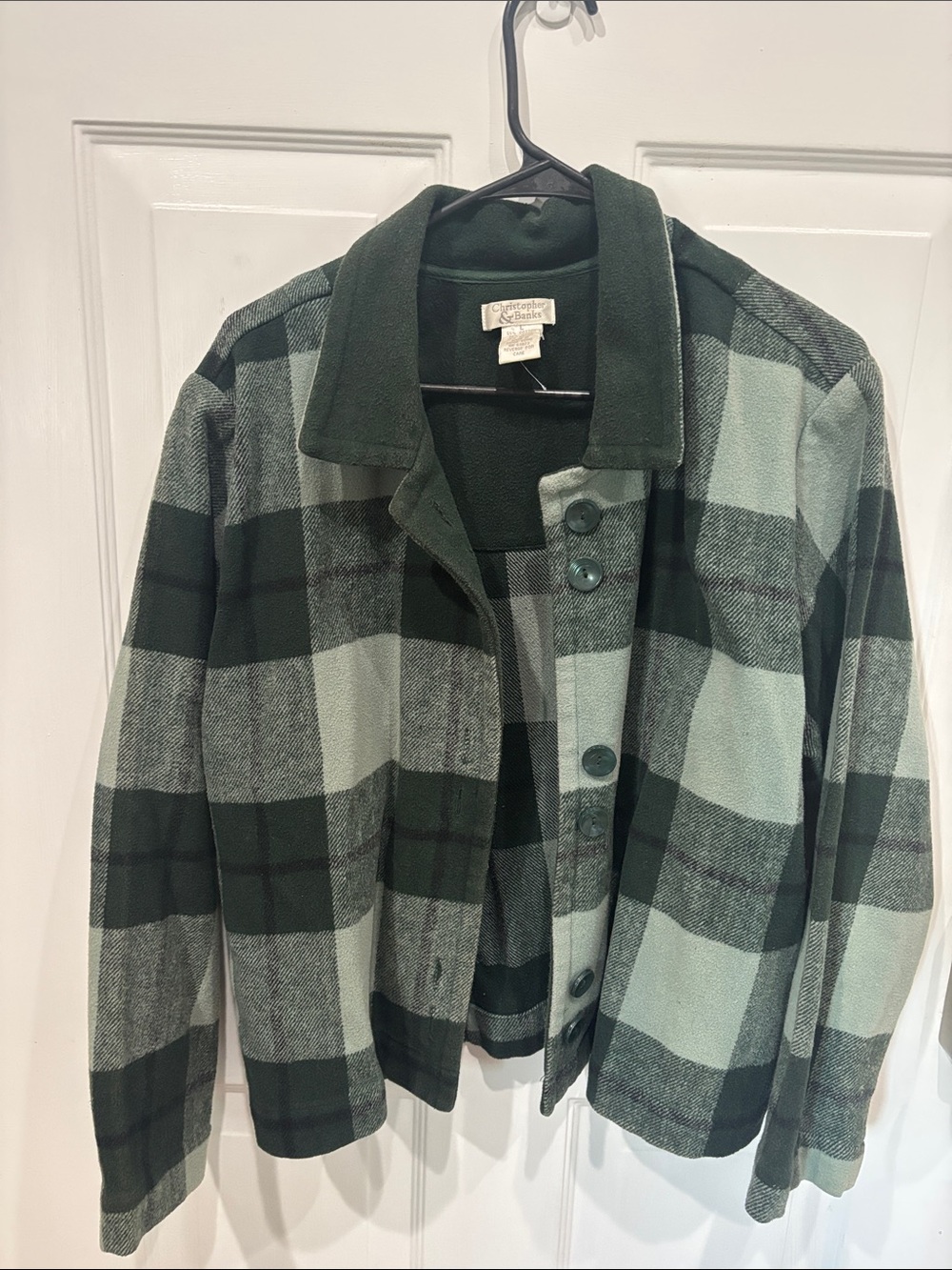 Christopher & Banks Dark Green Jacket with Label Detail